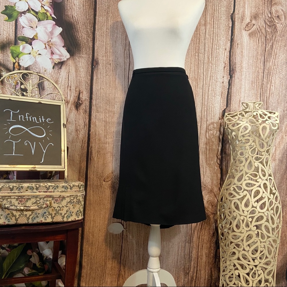 Talbots Black Midi Skirt